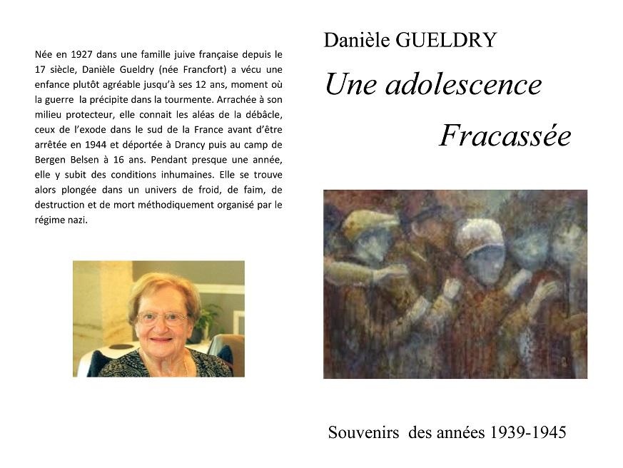 Une adolescence fracassée de Danièle Gueldry